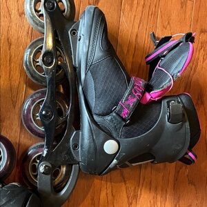 Alexis Pink and Black Inline Skates